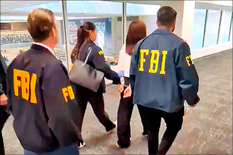 美籍華裔中國女間諜張婉瑩，涉嫌在美國跟監偷拍賴清德長子一家人，被FBI逮捕。（法新社）