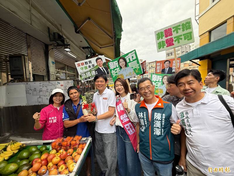 綠營青年志工挺進宜蘭 攜手林國漳、韓瑩街頭拜票衝人氣