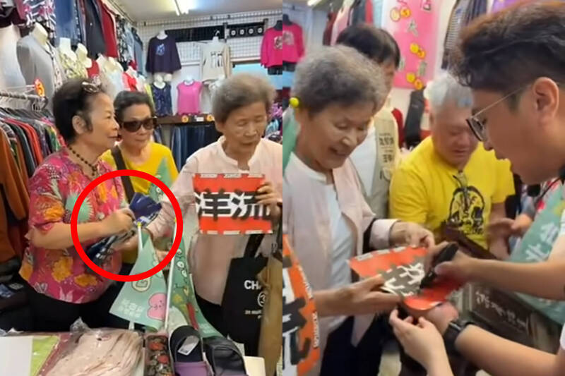 沈伯洋掃街爆笑插曲!阿嬤見國民黨宣傳袋秒變臉:蔣萬安我不要