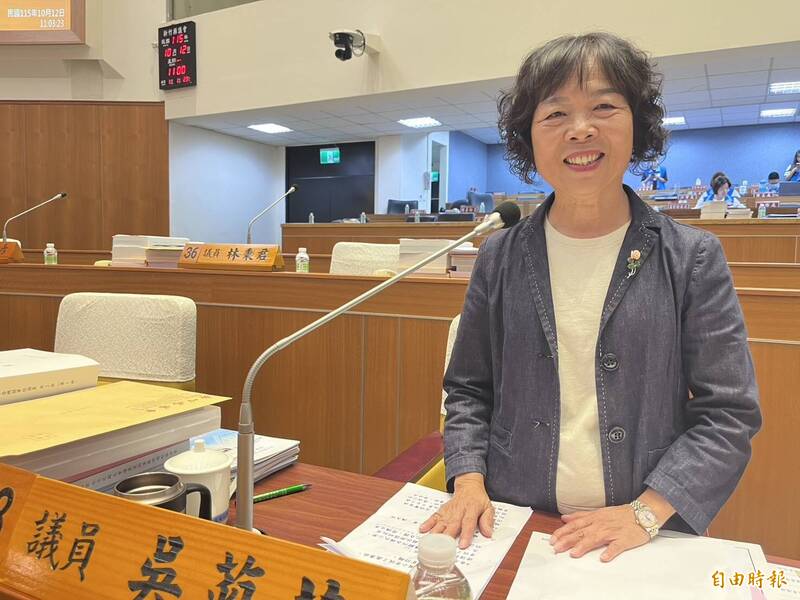 竹縣議員吳菊花「畢業」總質詢 要求縣府普設2歲幼兒專班、調高老人年金