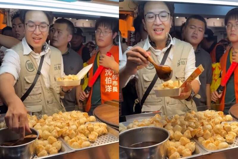 忙簽名「心繫生煎包」!沈伯洋淋醬料笑翻網:以為老闆本人