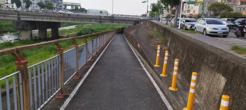 中市旱溪東路經五區行政區 交通局完成修復