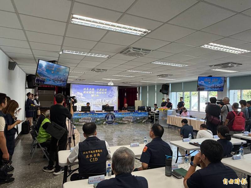 新北市长侯友宜今天宣布淡水警分局因应地方发展，将启动改建，兼顾守护治安、国安功能。（记者吴仁捷摄）