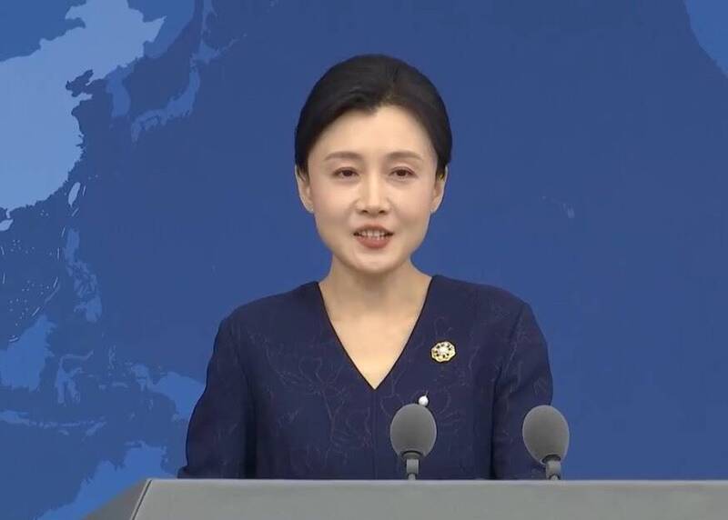 中國國台辦發言人張晗。(翻攝直播)