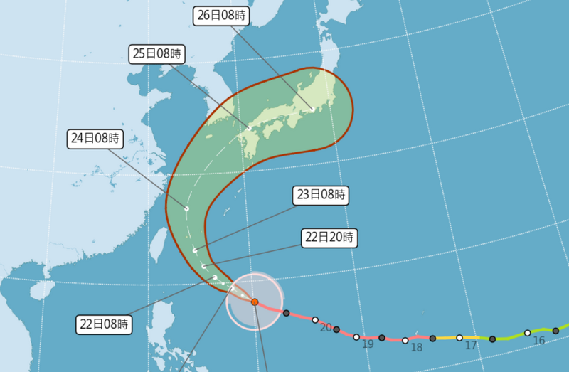 薔琵轉彎撲日本? 吳德榮曝「登陸台灣機率」:週五起防強風豪雨