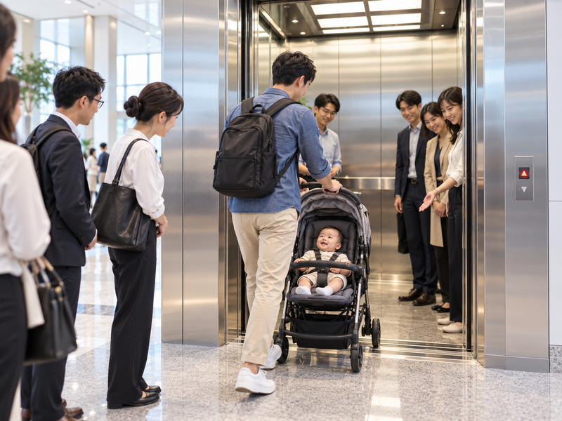 LTN投票箱》推娃娃車老是搭不上電梯 旁人該禮讓嗎?