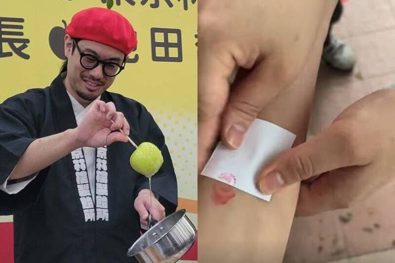 蘋果糖爆紅遭黃牛哄抬整理券價格 新光三越改蓋「人體騎縫章」破解