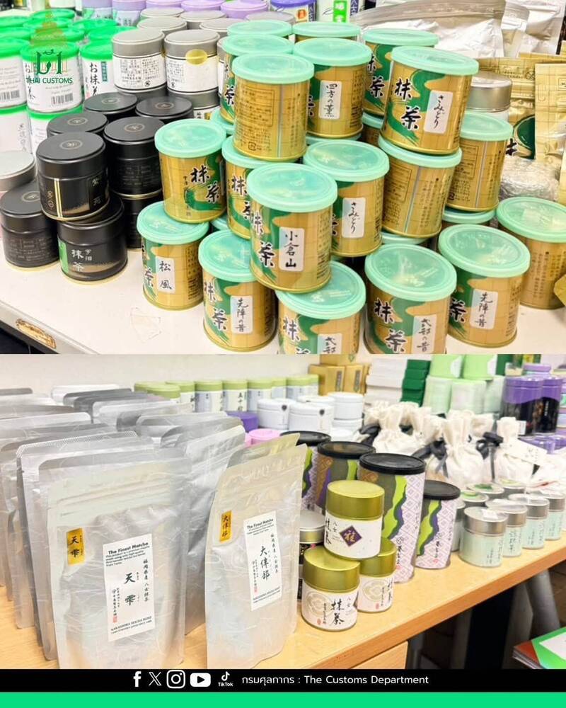 自日本攜帶百公斤抹茶粉未申報 泰女被泰國海關逮捕