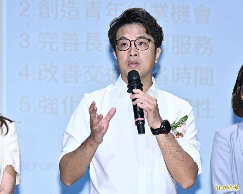 台北市長候選人沈伯洋。（資料照）