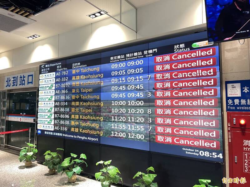 風鎖澎湖擾亂交通 海空運加班全力疏運