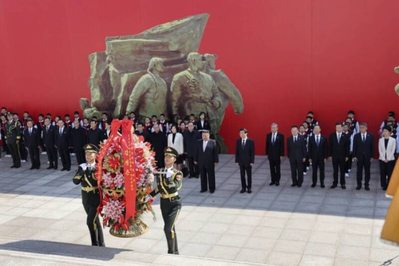 金正恩訪問遼寧丹東 王滬寧陪同
