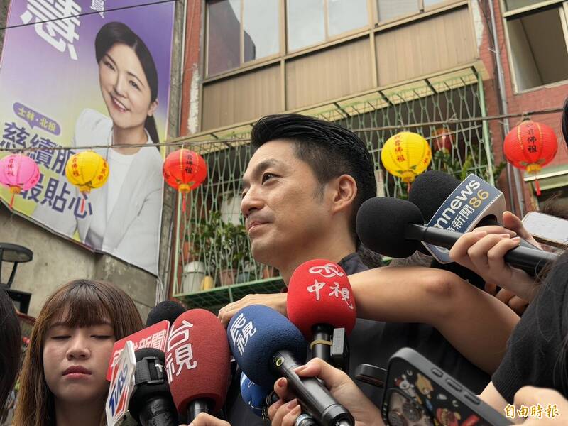 台北市長蔣萬安表示尊重蔡康永的言論及政治立場。（記者張綵茜攝）