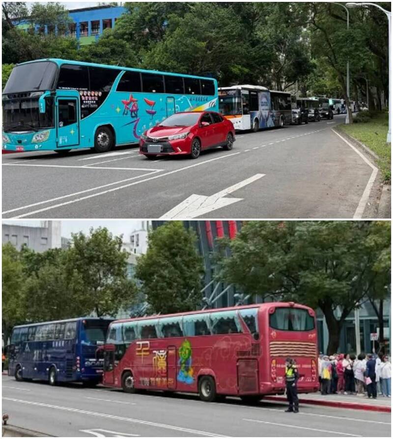 蔣萬安競總大會塞爆5萬人？網曬會場外停一排遊覽車 還送點心盒！