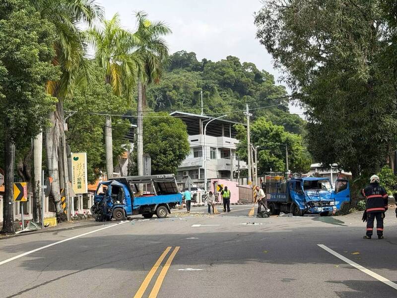 彰化田中2貨車對撞 釀1死1傷