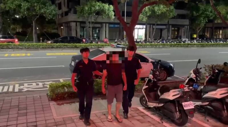 高男被警方法辦。（記者徐聖倫翻攝）
