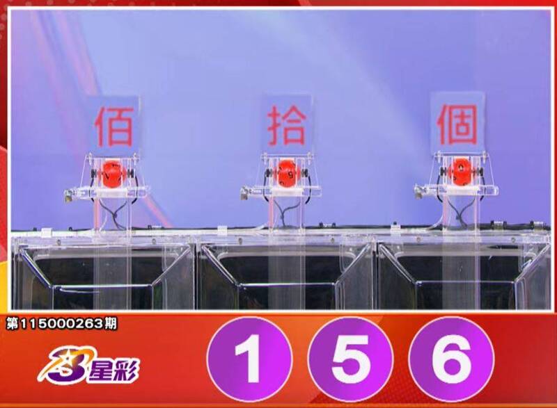 3星彩開獎號碼。（擷取自三立iNEWS《全民i彩券》）