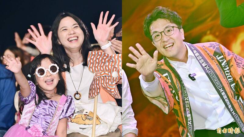 圖輯》國際火舞點亮天母夜空!沈伯洋謝幕向「小麻糬」Say Hi