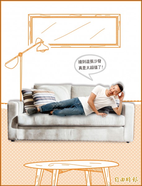 廢棄的家具在師傅的修復下，有了新生命，快來買回它，延續它的價值吧！ （此為合成圖，記者臺大翔攝）