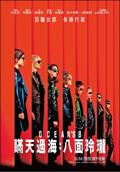 《瞞天過海：八面玲瓏》電影資訊：上映時間：6/14，導演：蓋瑞羅素，演員：珊卓布拉克、凱特布蘭琪、安海瑟薇。（圖片提供／華納兄弟）