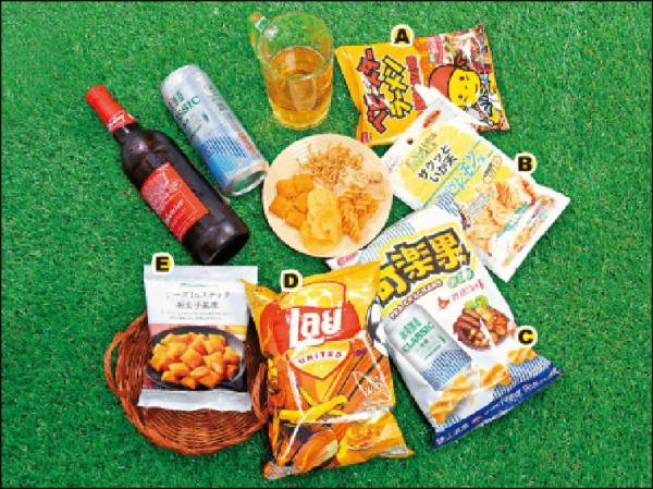 喝酒時想配點小點心？超商新推5款下酒零食任君挑選。（記者陳宇睿／攝影）