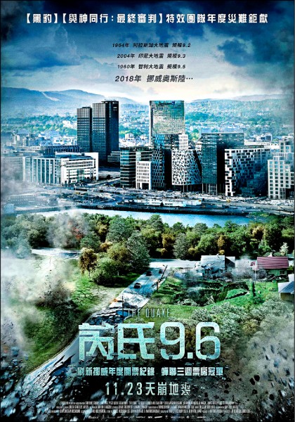 《芮氏9.6》電影資訊，上映時間：11/23，導演：約翰安卓亞安德森，演員：克里斯多夫喬納、安妮妲爾托普（圖片提供／車庫娛樂）