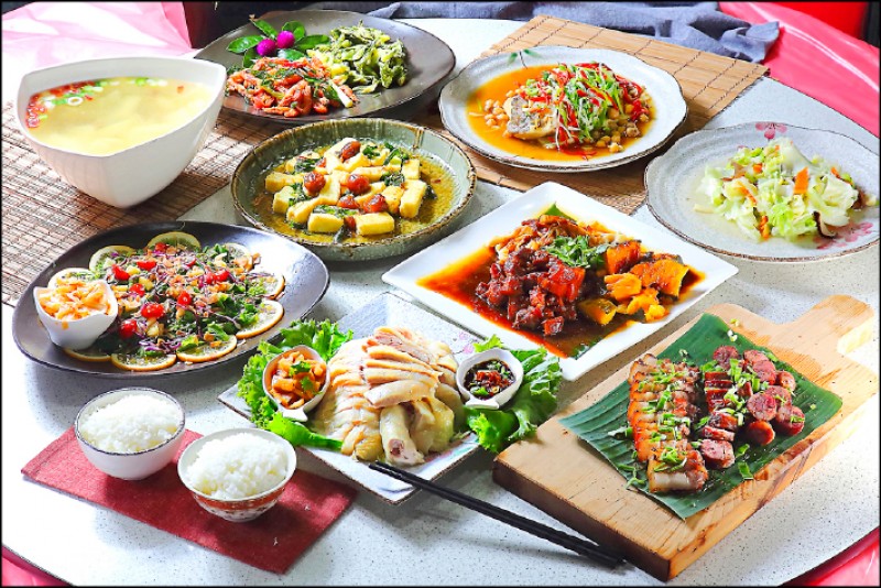 八菜一湯合菜（無固定菜單）／3,000元（9～10人份）（記者李惠洲／攝影）
