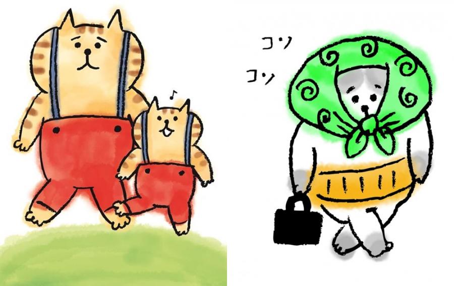 「懶洋洋喵之助」是村里つむぎ的作品。（圖片提供／MIND WAVE）