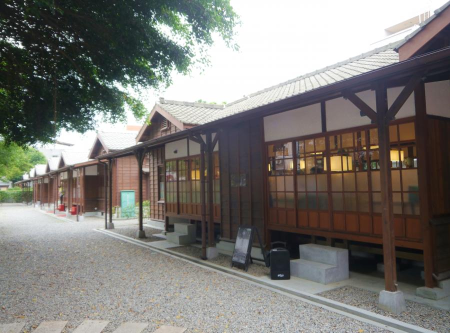 清水國小日治宿舍群整建完成，規劃藝文園區。（記者張軒哲攝）