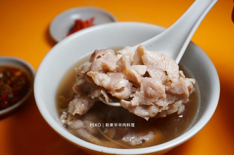 羊肉肉片湯 100元，可以無限續湯喝到飽。（圖／PEKO の Simple Life提供）