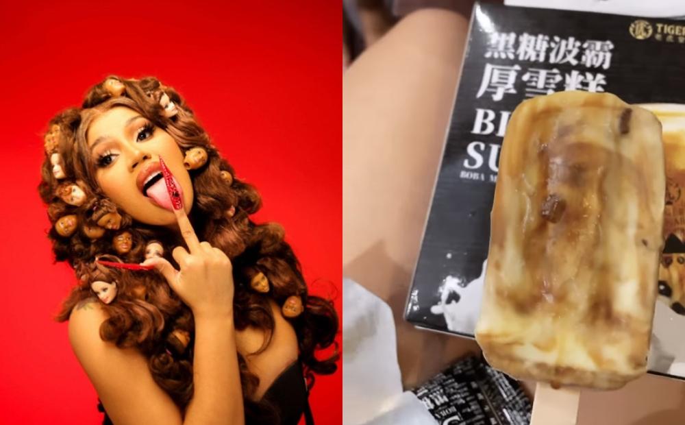 饒舌天后Cardi b大愛台灣味！「義美小泡芙、珍奶雪糕」秀出整桌零食戰利品