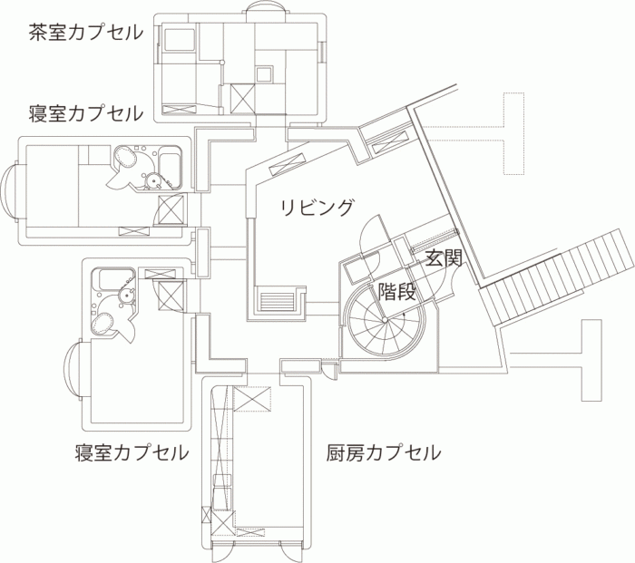 建築迷必朝聖！中銀膠囊塔設計師黑川紀章「森系私宅民宿」開放入住