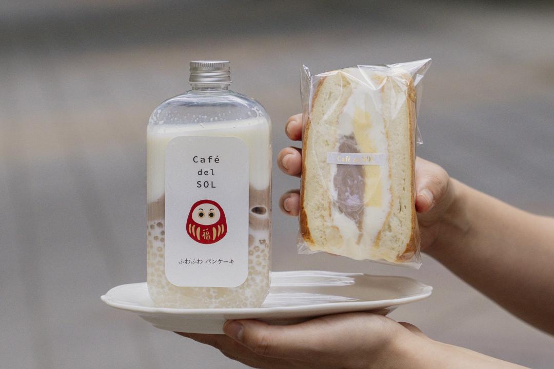 芋泥布丁舒芙蕾三明治套餐/含芋頭西米露280元。（圖／Café del SOL提供）