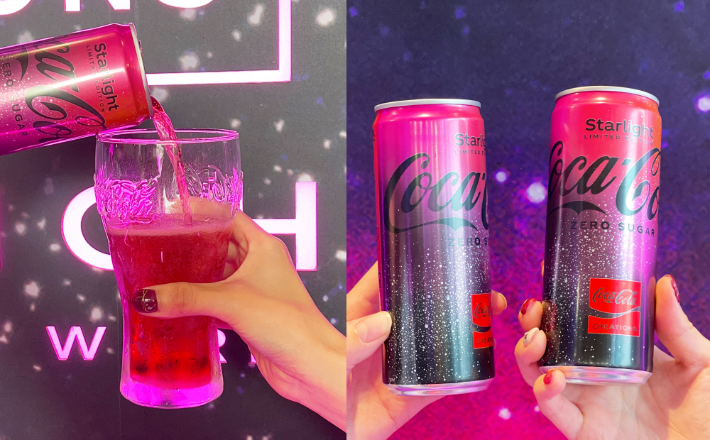 可口可樂「星空新口味」是夢幻紫紅色！逛台北快閃店抽限量酷炫禮盒