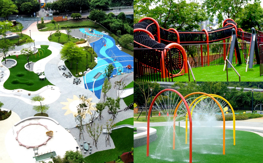 新店「陽光遊戲公園」即將改版登場！首座水陸空三棲遊戲場來遛小孩玩水
