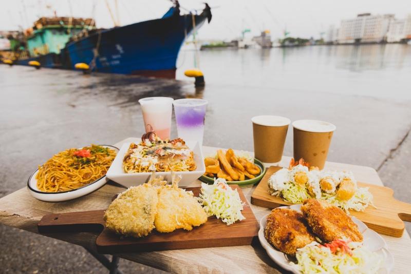 「正濱海口味」餐車市集，主打漁港直送的限定海味料理。（圖／活動單位提供）