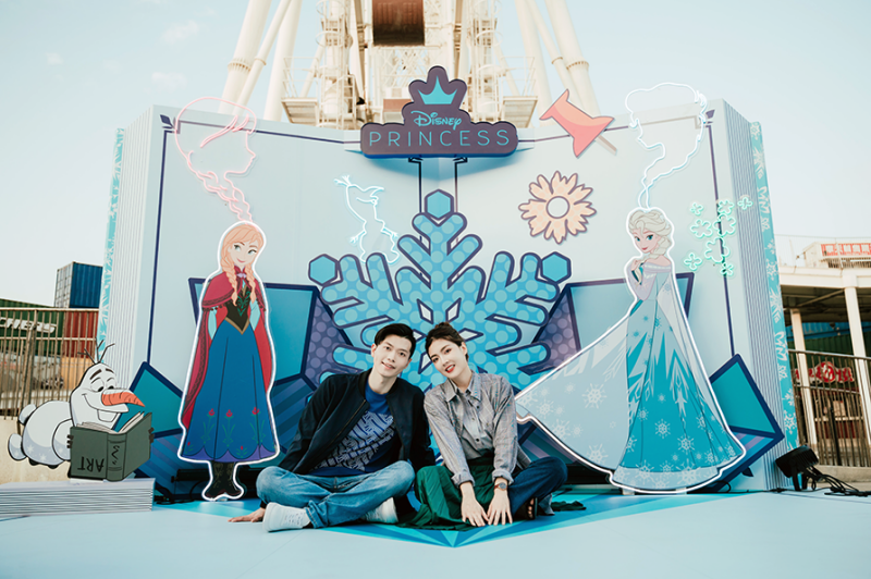 台中港店_南一口摩天輪下_冰雪國度。（圖／MITSUI OUTLET PARK提供）