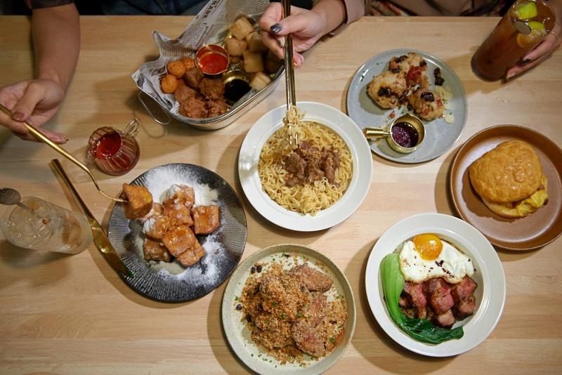 台灣少見的港式餐酒館形式，結合道地港點、台式美食、特色調酒。（圖／再聚提供）