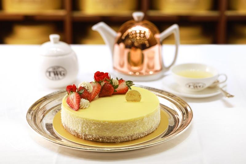 TWG Tea法式經典草莓香緹乳酪蛋糕7吋售價1,350元。（圖／TWG Tea提供）