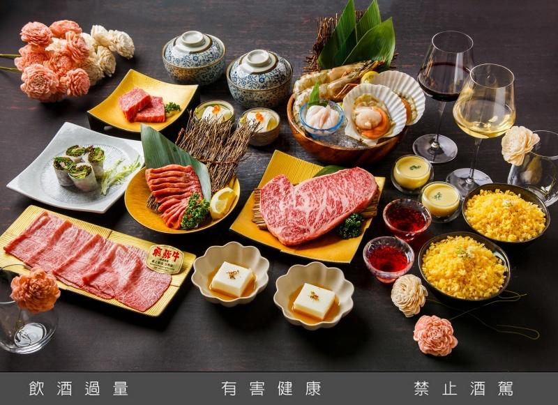 HATSU Yakiniku & Wine和牛燒肉專門店「飛驒牛限定雙人套餐」，特價5,880元+10%服務費。（圖／HATSU Yakiniku & Wine提供）