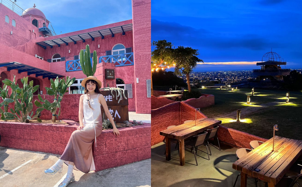 新竹最新景觀咖啡廳必拍！整棟磚紅色摩洛哥建築、180度視角賞夜景