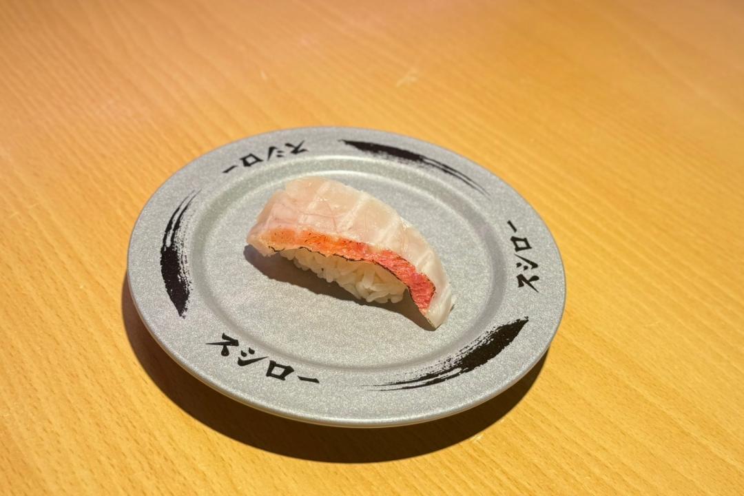 「炙燒野生金目鯛」每貫60元，8月17日起限量供應。（圖／壽司郎提供）