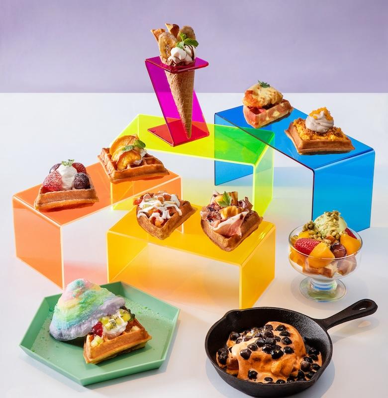 台北北投雅樂軒酒店「WXYZ Bar」全新Dreamy 彩虹夢幻下午茶。（圖／萬豪國際集團提供）