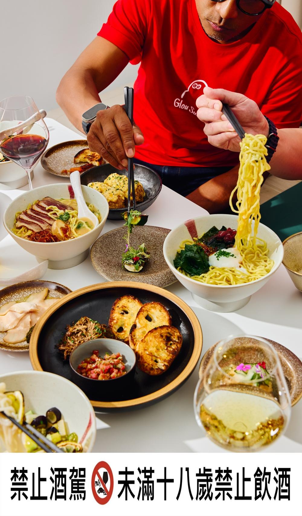 「Glou Suru」並非是直火fine dining，而是希望為消費者帶來下班吃麵、喝酒的溫暖熱情。（圖／業者提供）