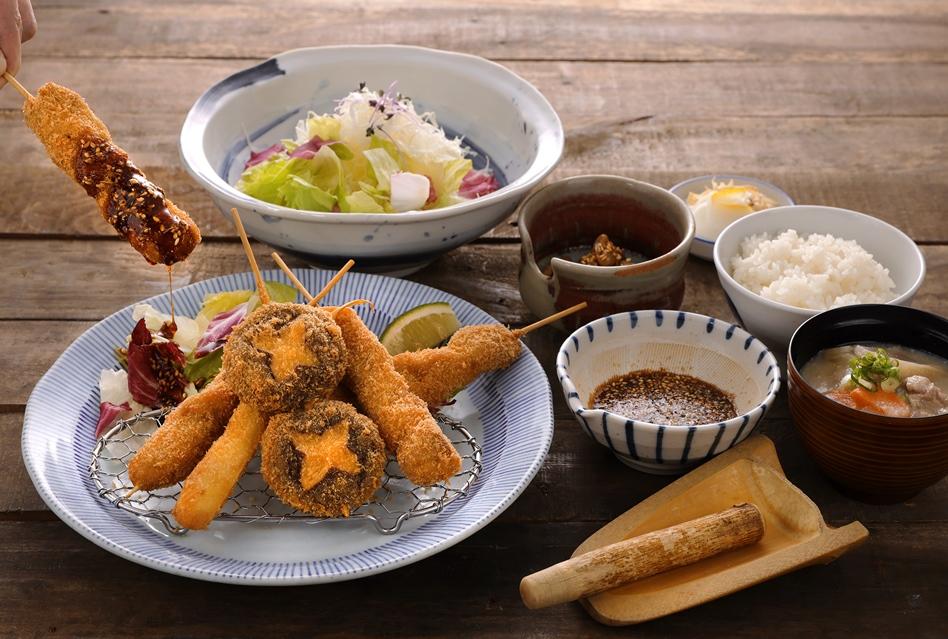 只賣一個月的獨家料理「六揚勝串炸套餐」490元。（圖／品牌提供）