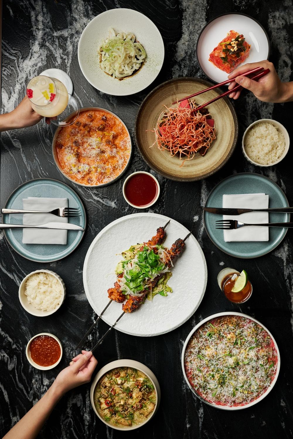 全天共享（All Day）菜單，其中約八成菜色為韓式風格，兩成則融入美式元素。（圖／業者提供）