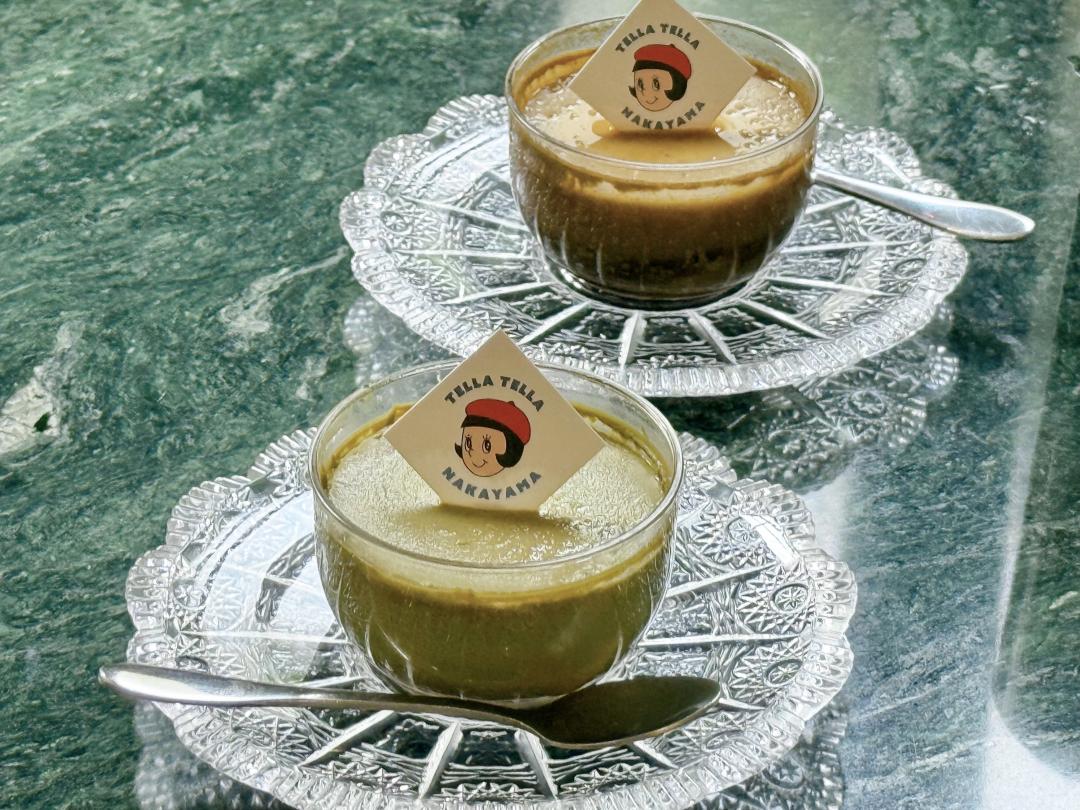 「辻利抹茶布丁」與「辻利焙茶布丁」，售價均100元。（圖／品牌提供）