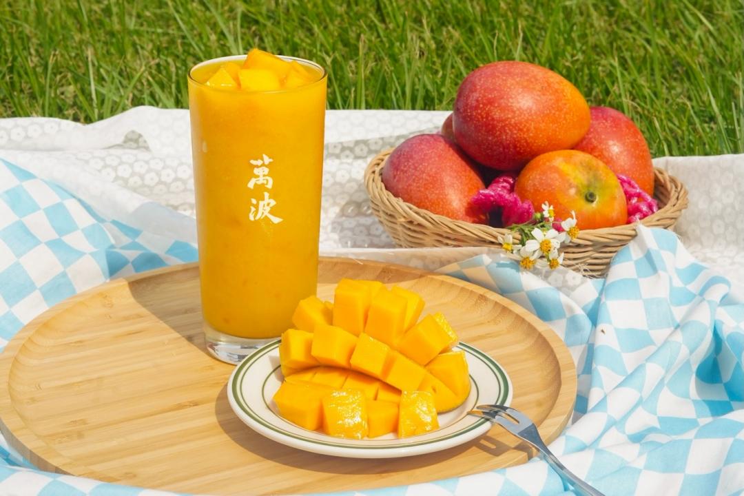 「芒果冰沙」中杯80元、大杯90元。（圖／品牌提供）