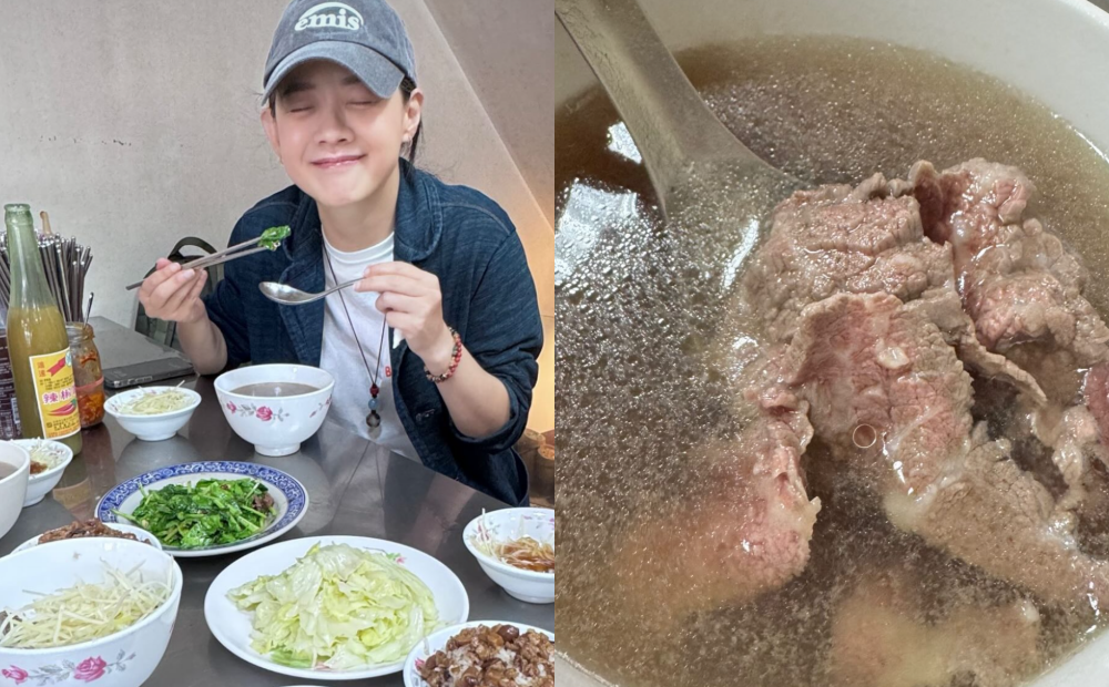 曾寶儀大啖台南「私房牛肉湯」引熱議！搭配白色辣椒膏被網友認出店家
