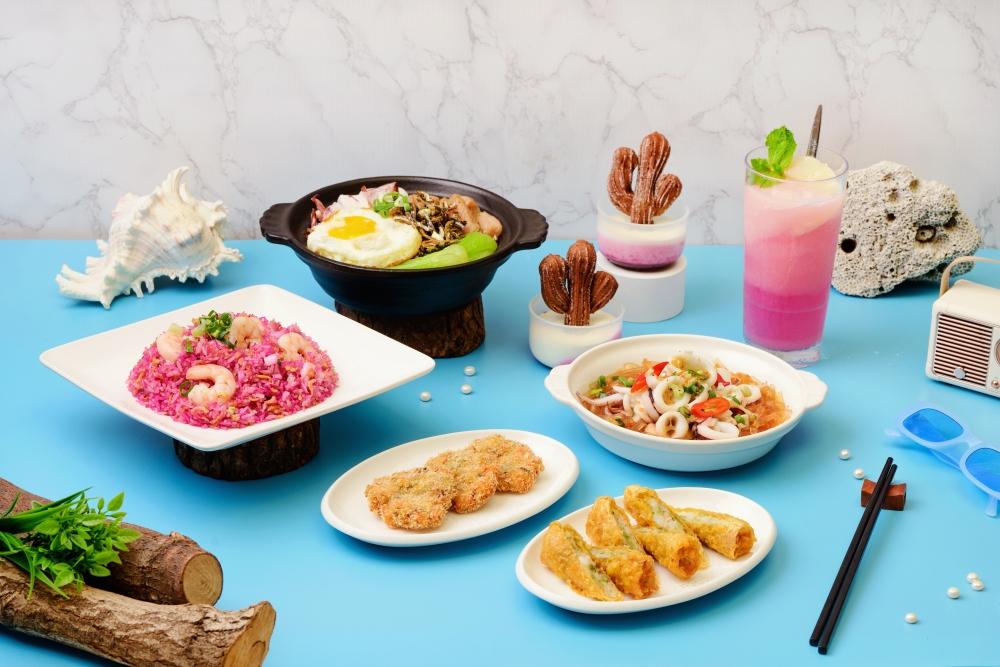 檀島港點買一送一！全新「粉色炒飯、仙人掌甜點」打造餐桌上的花火節盛宴