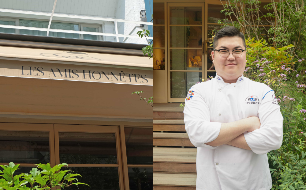 Les Amis Honnetes的品牌創辦人兼主廚朴成彩畢業於法國藍帶廚藝學院，擅長於傳統經典中創新。（圖／台北晶華酒店提供）